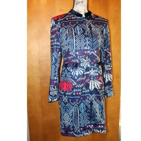 OrderPlus Long Jacket Native Stlyle print Size S NWT - Picture 1 of 10